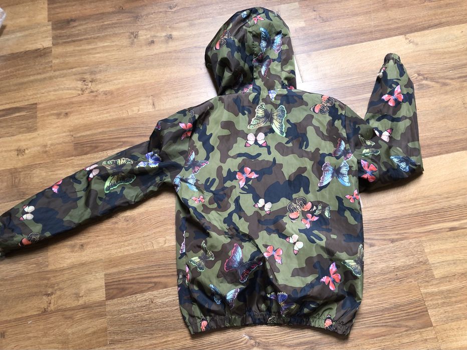 Kurtka wiatrówka moro wzór w motyle L Camo khaki