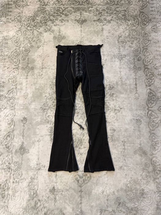 f six was nine black lace up jeans