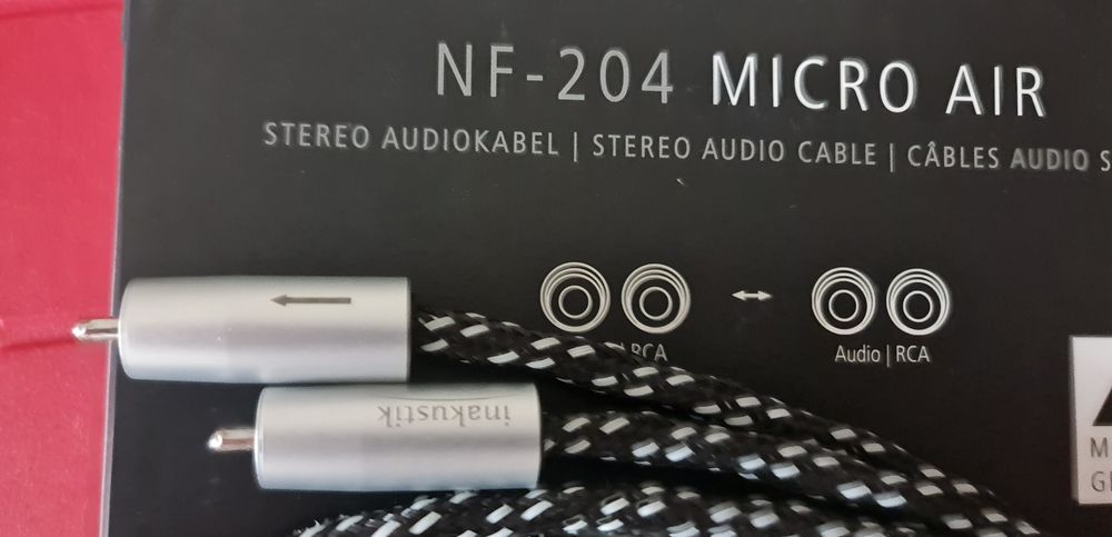 Cabos  Inakustik Nf 204 MICRO AIR - interconect rca(0,75 mt) par