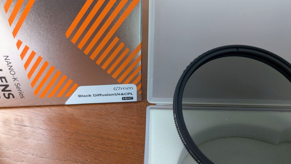 Filtro Black Diffusion 1/4 + Polarizador Circular 67cm