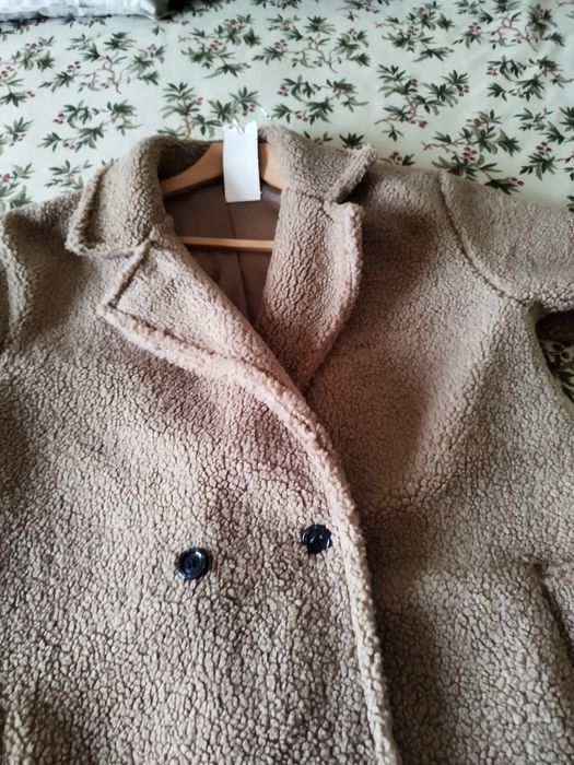 Casaco Teddy comprido