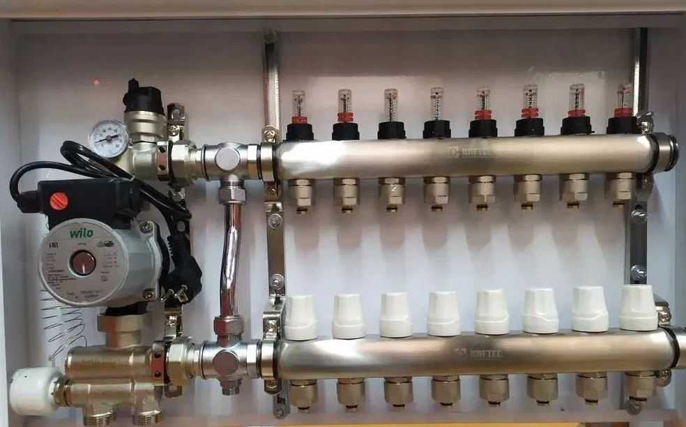 Колектор для теплої підлоги Гребінка в зборі Труба PEX-A АКЦІЇ!!!