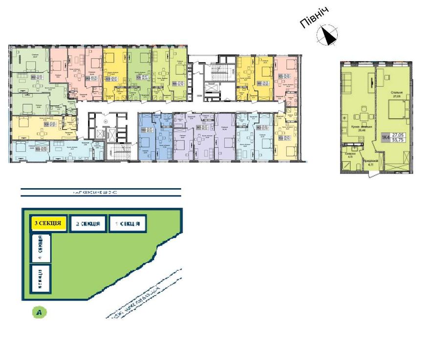 1-кімнатна квартира за адресою Бажана пр. (площа 55,8 м²) - Atlanta.ua - фото 5