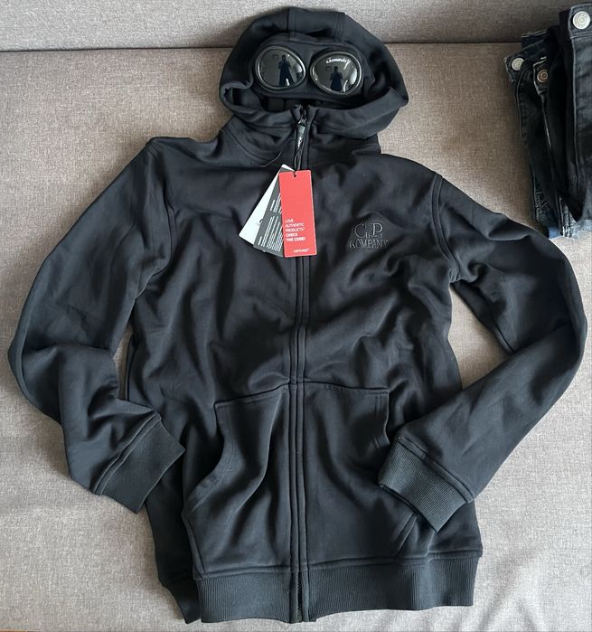 Кофта на молнии C.P. Company Goggle Zip Hoodie Black