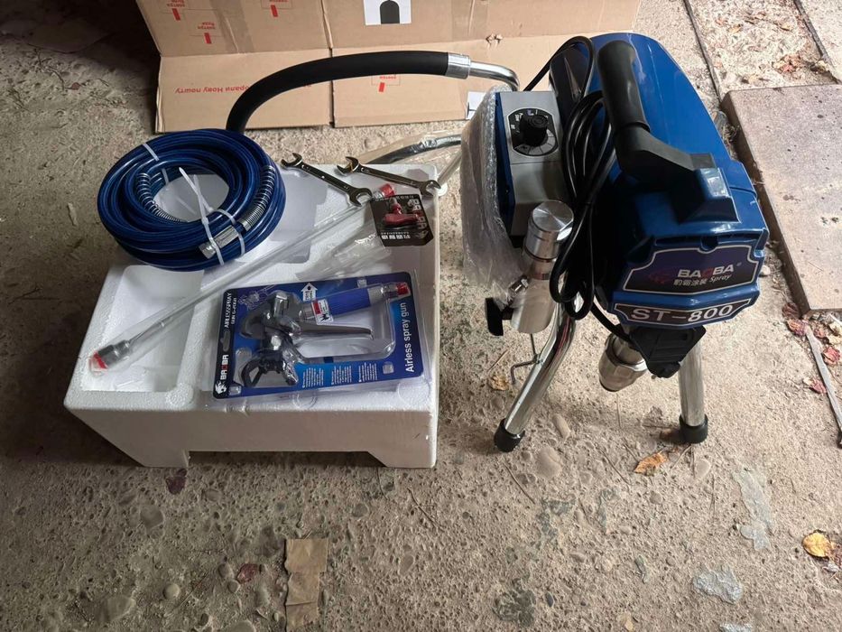 Безвоздушка BAOBA ST-800 безвоздушный шпаклевочный окрасочный аппарат