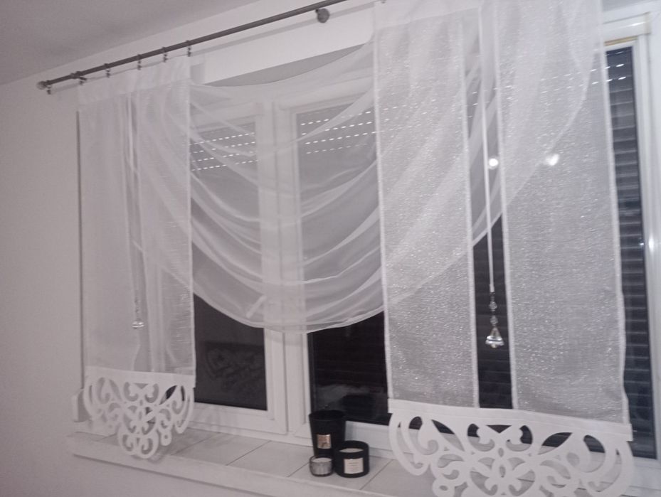 Nowa firana z krysztalkami 200/140