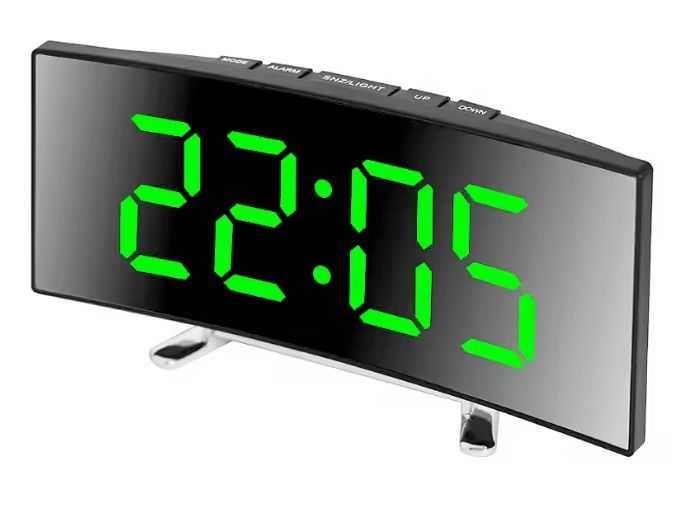 Годинник електронний настільний з LED підсвічуванням, термометром