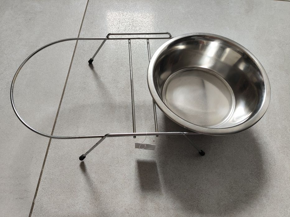 Miski dla psa zestaw na stojaku