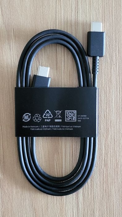 Kabel USB-C Samsung 1m oryginalny nowy Power Delivery 3.0 kolor czarny