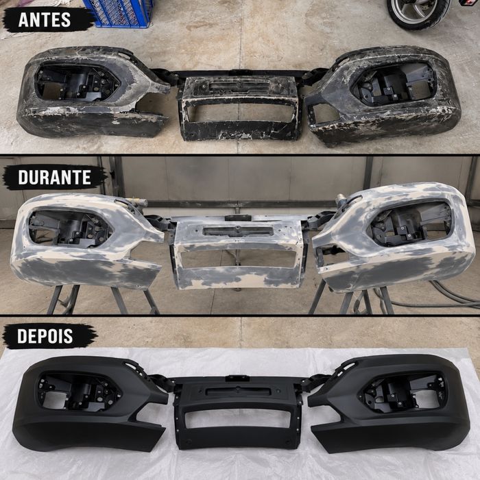 Pintura e acabamento de peças automovel