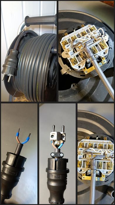 Кабель КГ 20-50м сетевой удлинитель на катушке мережевий подовжувач