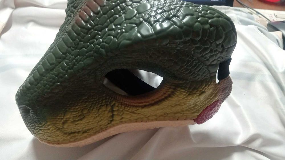 Máscara Dinossauro Mandíbula Móvel com Som Audasi (Nova s/ caixa)