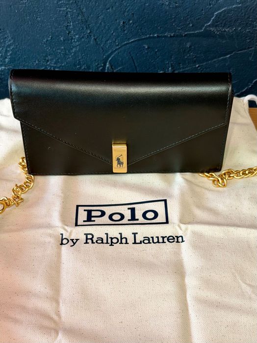 Polo Ralph Lauren portfel i torba z łańcuszkiem – skóra naturalna