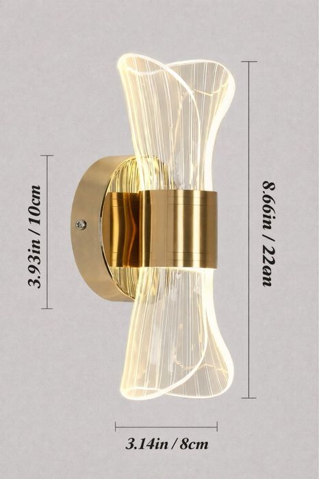 4 Luminarias LED de Parede. Elegancia e Conforto!
