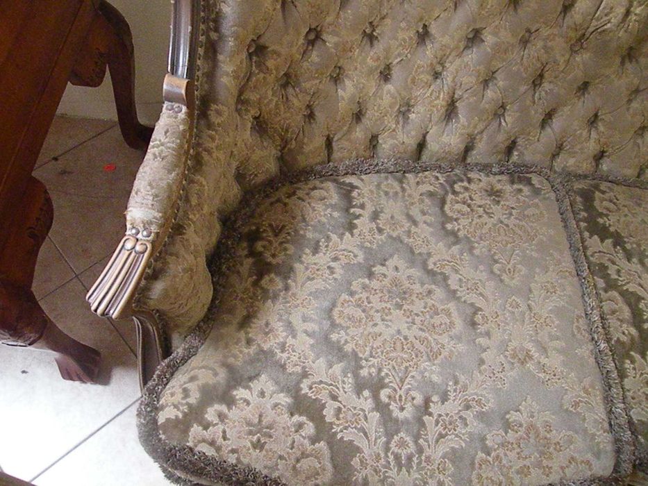 Antyczna sofa i fotel ,,Warrings " Styl Ludwika