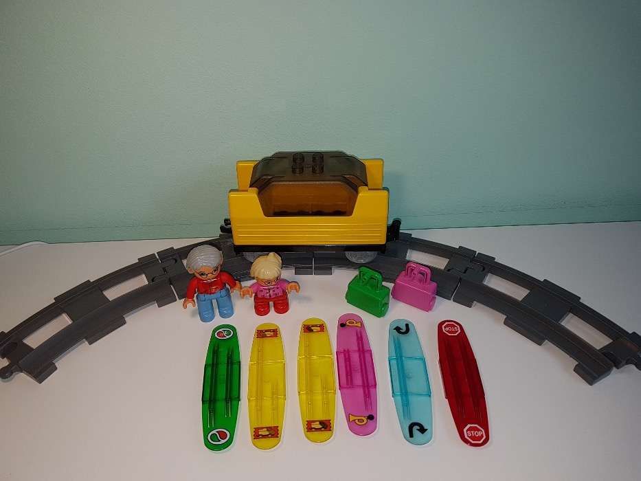 Lego Duplo Pociąg Kolejka Tory Wagon Inteligentny na Baterie 3327 TOP!