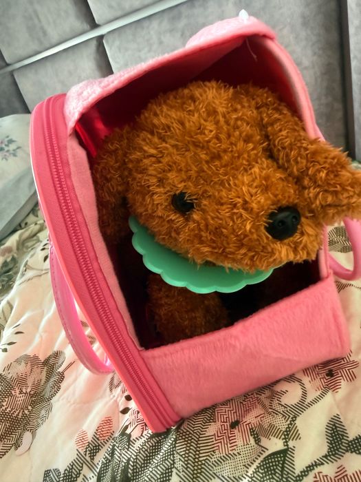 М'яка іграшка у сумочці Da Run Toys собака