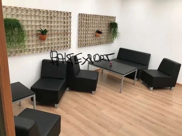 Sofá Simples Duplo Revestido Pele Sintética Novo