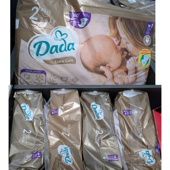 Złote Pieluchy Dada extra care 2 - 4 paczki