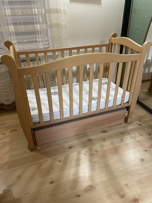 Дитяче ліжечко Соня Верес з матрасом