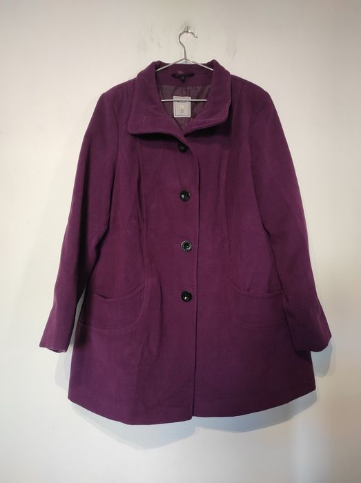 Fioletowy duży płaszczyk Wega