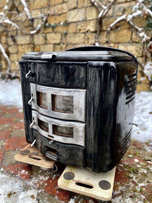 Печь камин буржуйка, топка чугунная, Бельгия