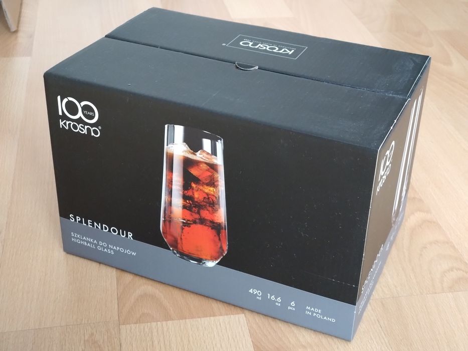 Szklanki Krosno Splendour 490 ml