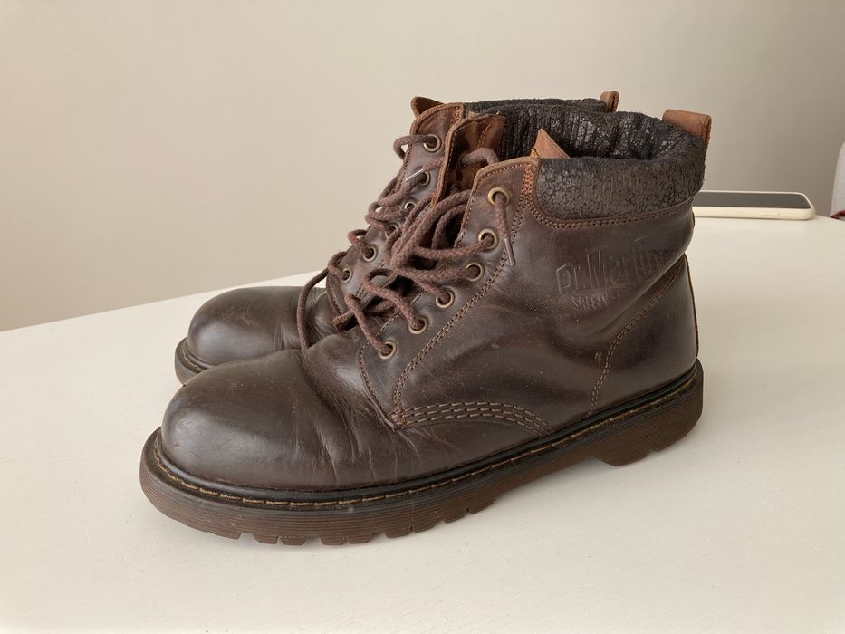 Botas vintage em pele