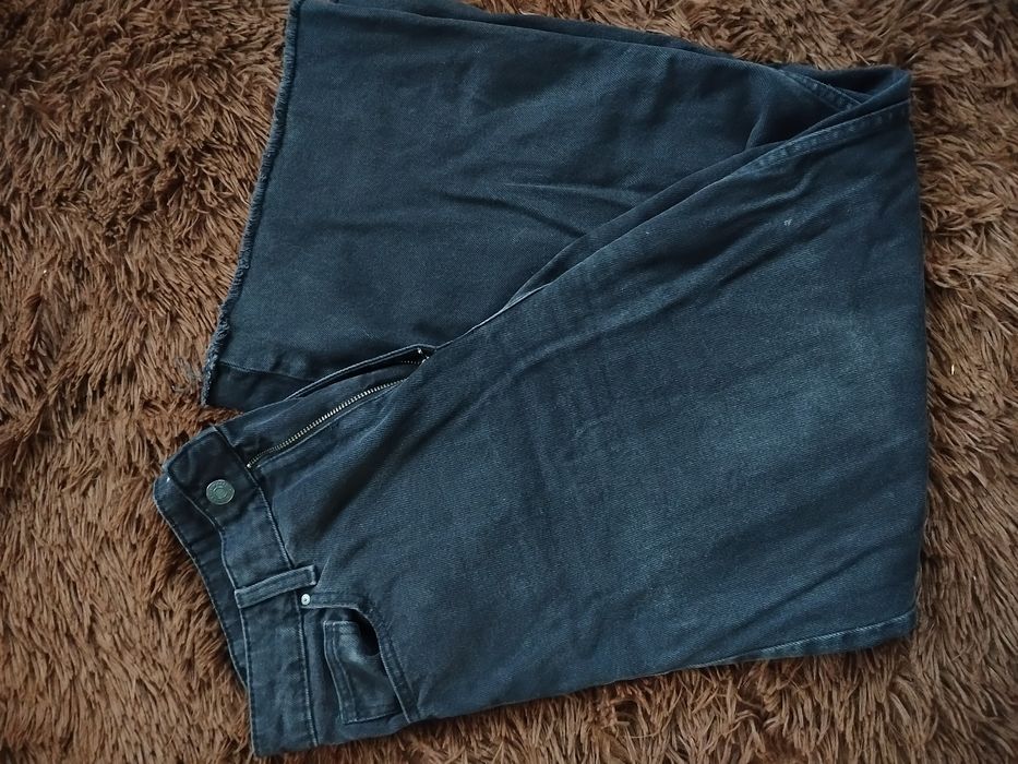 Чорні джинси кюлоти, розмір 40