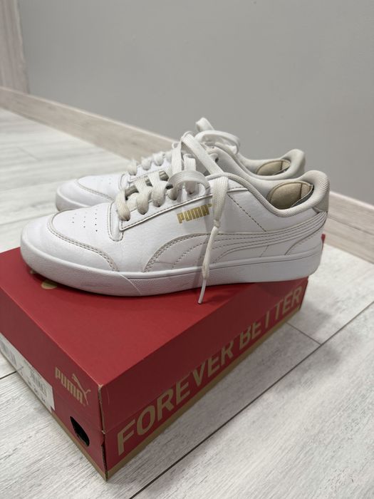 Кеди puma, кросівки puma, білі кросівки, білі кеди, puma, 24 см