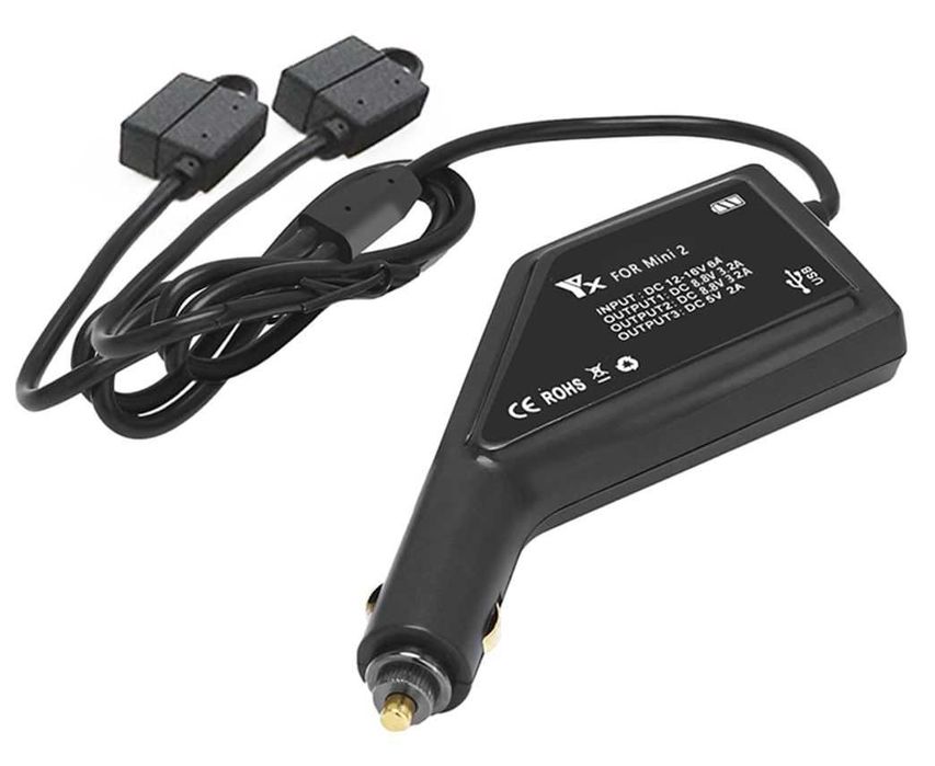Ładowarka samochodowa dron DJI Mini 2 50min 2w1 USB NOWA PL 24h