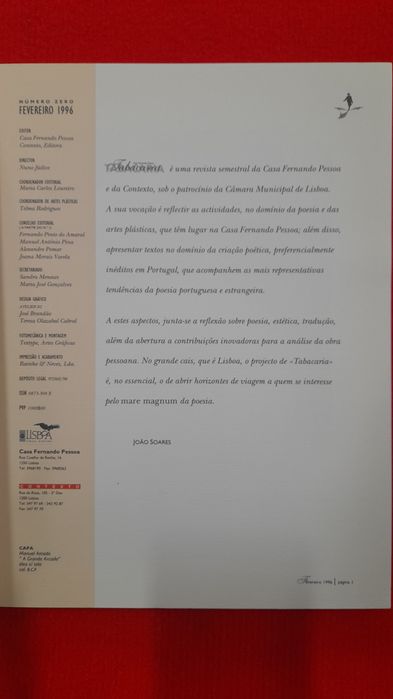 Livros Casa Fernando Pessoa Poesia e Artes Plásticas