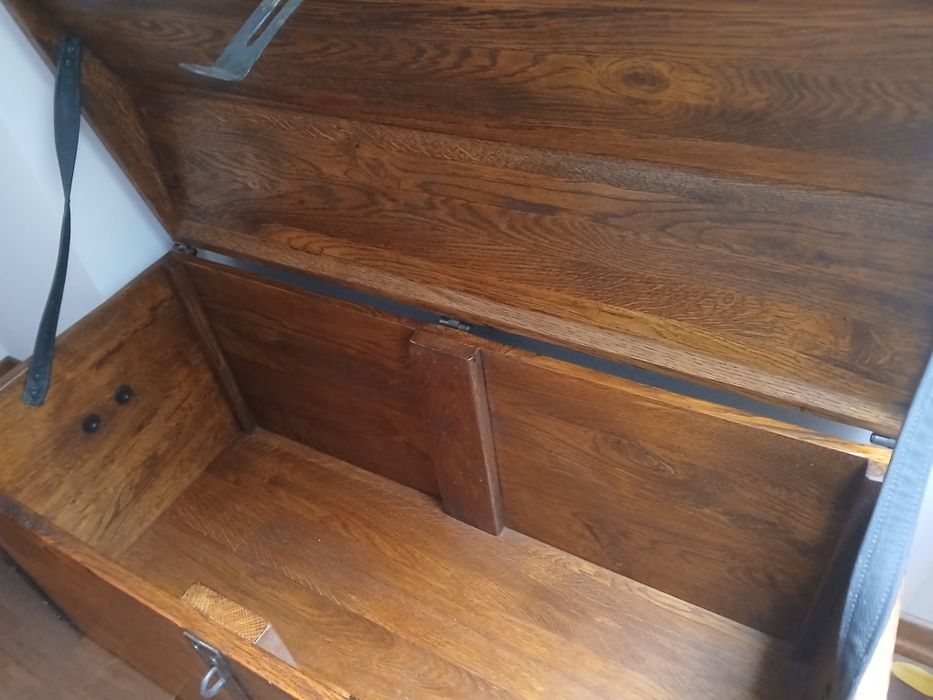 LUDWIK STYL kufer skrzynia debowa lity dab OLDEN DAYS wysylka