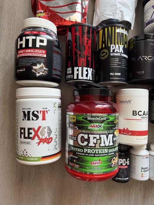 Спортивне харчування Animal Pak, AMIX, Optimum Nutrition, GymBeam, XTEND, MST, Nutrend Протеїн, Креатин, Вітаміни, Передтренувальні комплекси
