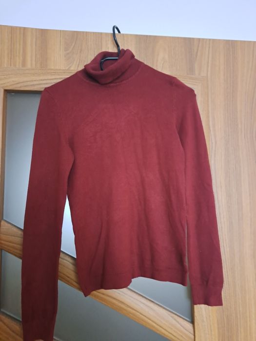 Golf bordowy/ciemno czerwony