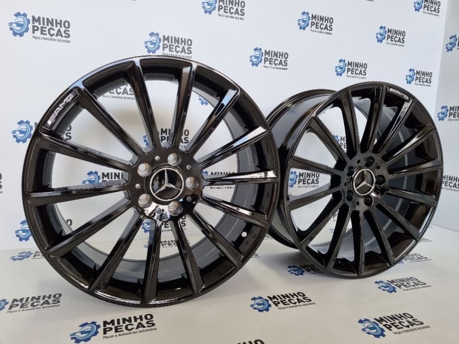 Jantes Mercedes (C63) AMG Turbine em 19 Preto Brilho