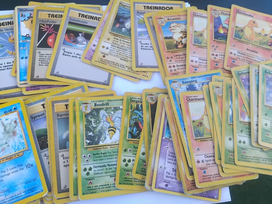 Cartas Pokémon antigas da 1 geração