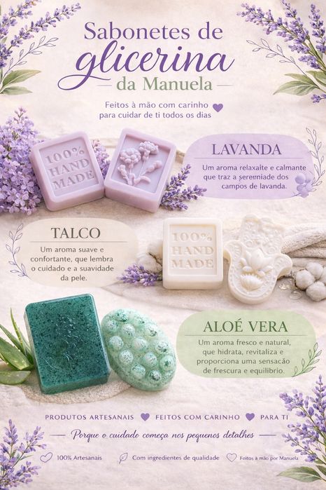 Sabonetes de Glicerina   feitos á mão