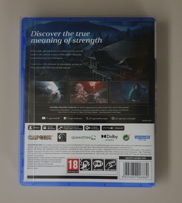 Onimusha way of the sword playstation 5 Ps5 Capa 3d