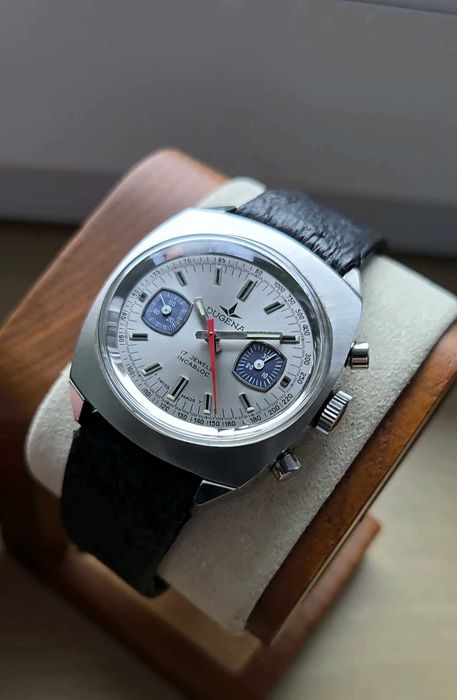 Dugena Chronograph Valjoux 7733, z lat 70tych w stanie MINT Vintage