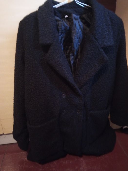 Шубка Тедді чорного кольору