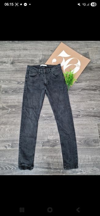 Zara czarne męskie jeansy skinny super stan