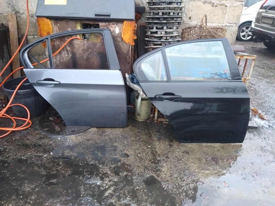 Drzwi prawe tył BMW E90 czarne szare
