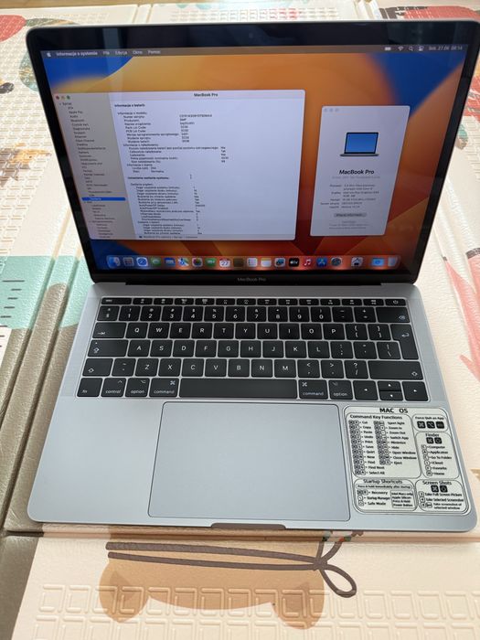 Apple MacBook Pro 2017 13 cali i5 16GB 256GB