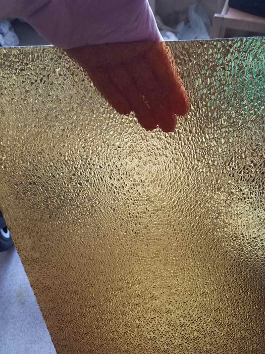 Стекло витражное декоративное узорчатое диамант желтый