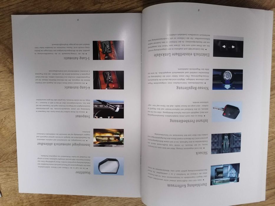 Prospekt Mercedes C W202 E W124 S W140 SL R129 dodatki i akcesoria