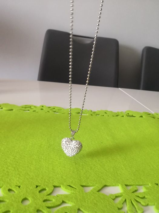 Naszyjnik Serce z cyrkonią
