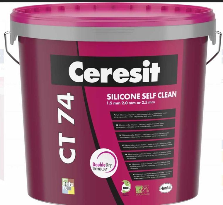 Tynk Silikonowy CERESIT baranek CT76 ELEWACYJNY