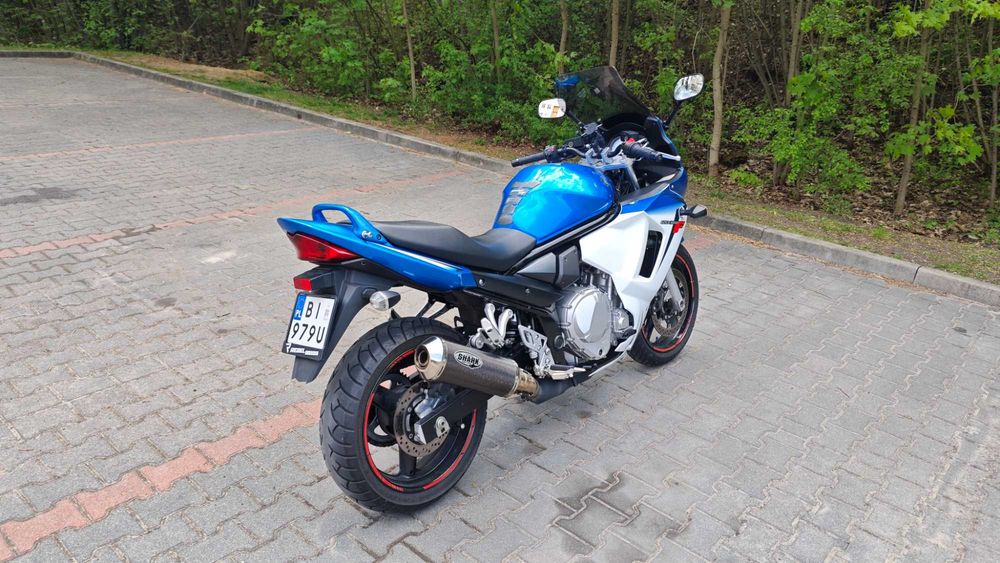 Suzuki GSX650f autoalarm wydech Shark
