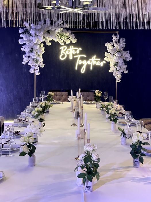 Оформлення весілля. Весільна арка. Президіум наречених. Декор